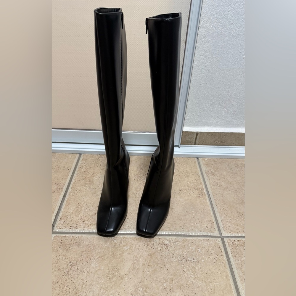 Zara Black Over the Knee Boots